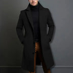 Men's Wool-Blend Overcoat – Straight Cut