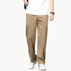 Men's Straight Jeans with Elasticated Waist
