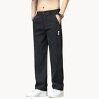 Men's Straight Jeans with Elasticated Waist
