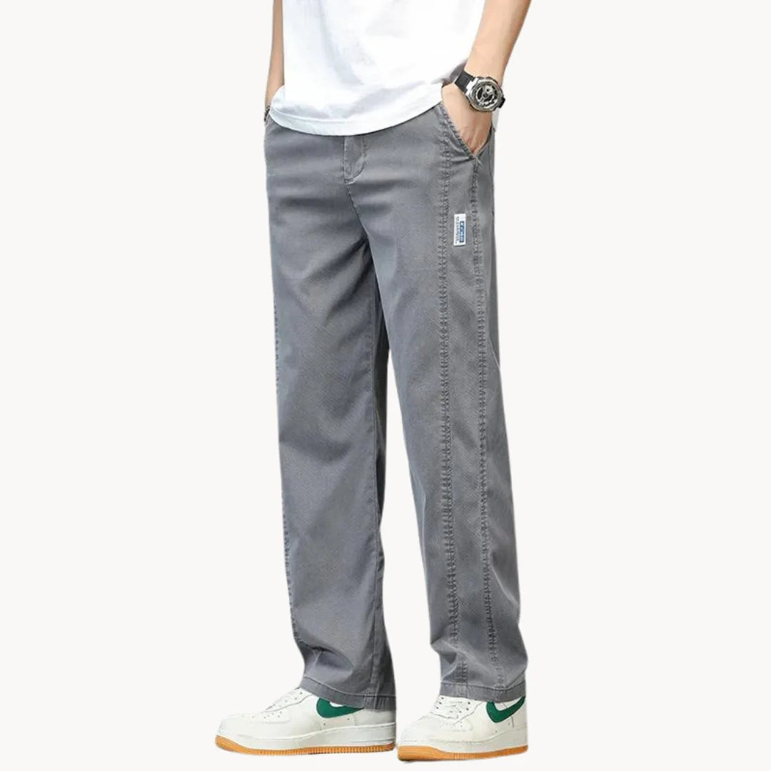 Men's Straight Jeans with Elasticated Waist