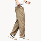 Men's Straight Jeans with Elasticated Waist