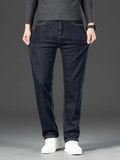 Men's Straight Leg Fleece-Lined Jeans
