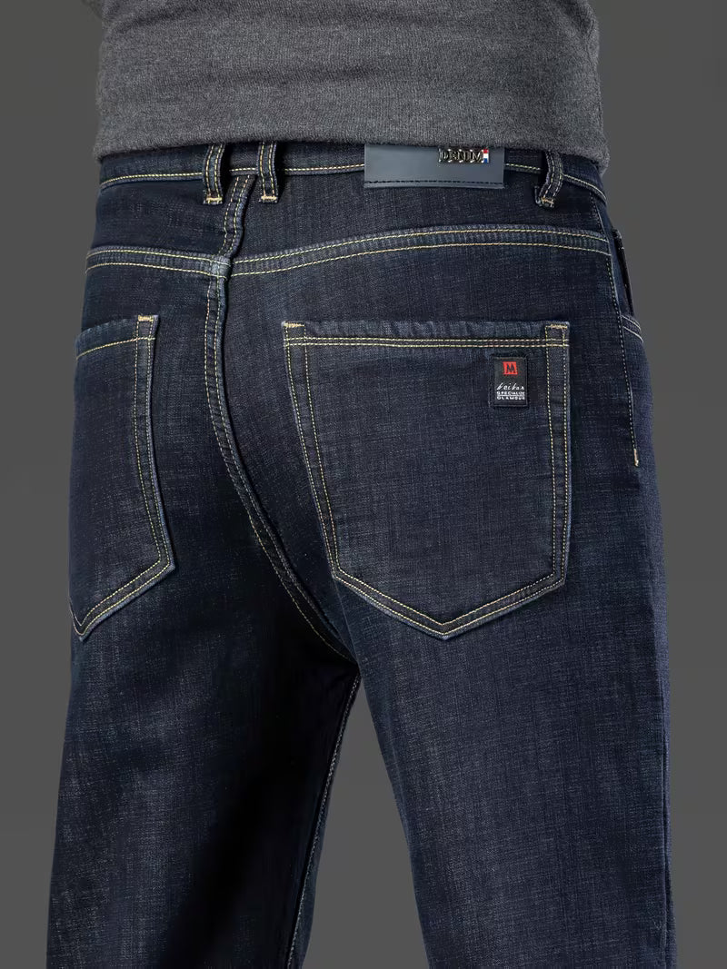 Men's Straight Leg Fleece-Lined Jeans