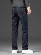 Men's Straight Leg Fleece-Lined Jeans