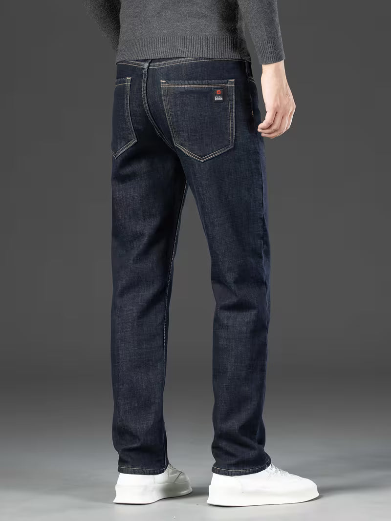 Men's Straight Leg Fleece-Lined Jeans
