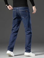Men's Straight Leg Fleece-Lined Jeans