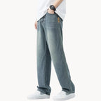 Men's Relaxed-Fit Light Wash Jeans