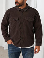 Men's Double-Breasted Corduroy Jacket