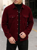 Men's Double-Breasted Corduroy Jacket