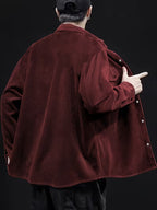Men's Double-Breasted Corduroy Jacket