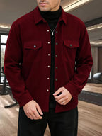 Men's Double-Breasted Corduroy Jacket