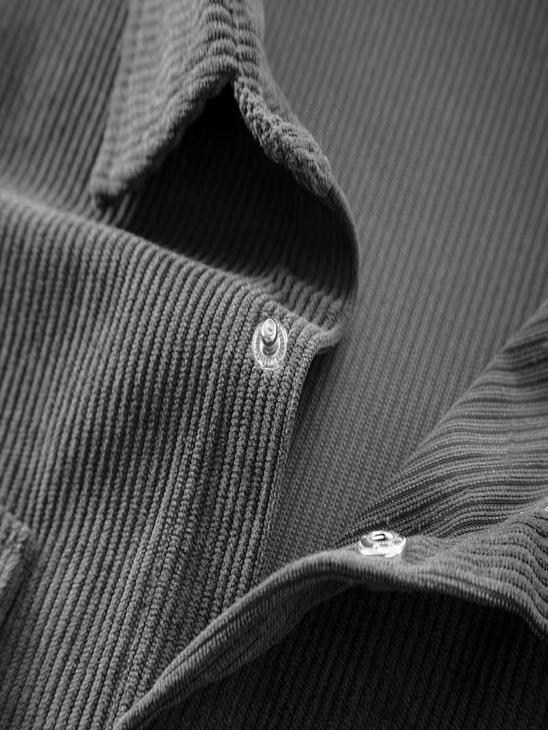 Men's Double-Breasted Corduroy Jacket