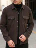 Men's Double-Breasted Corduroy Jacket