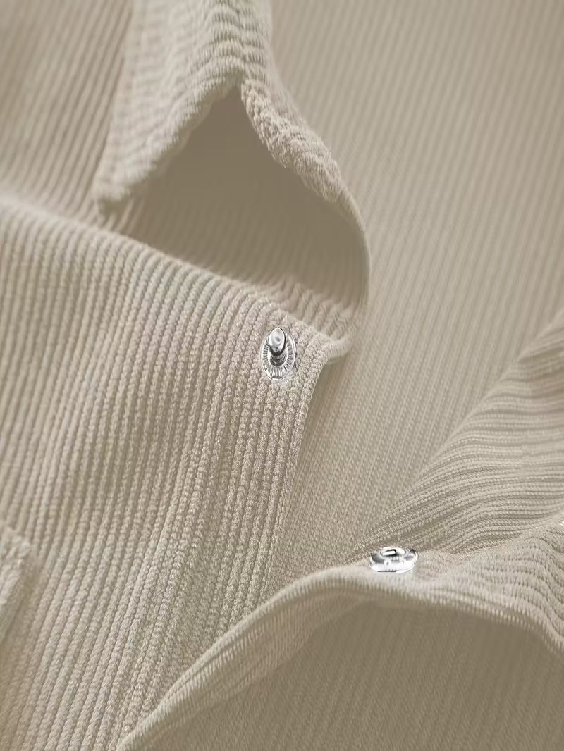 Men's Double-Breasted Corduroy Jacket