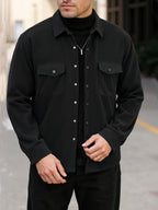 Men's Double-Breasted Corduroy Jacket
