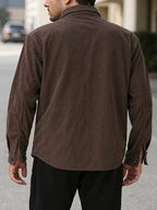Men's Double-Breasted Corduroy Jacket