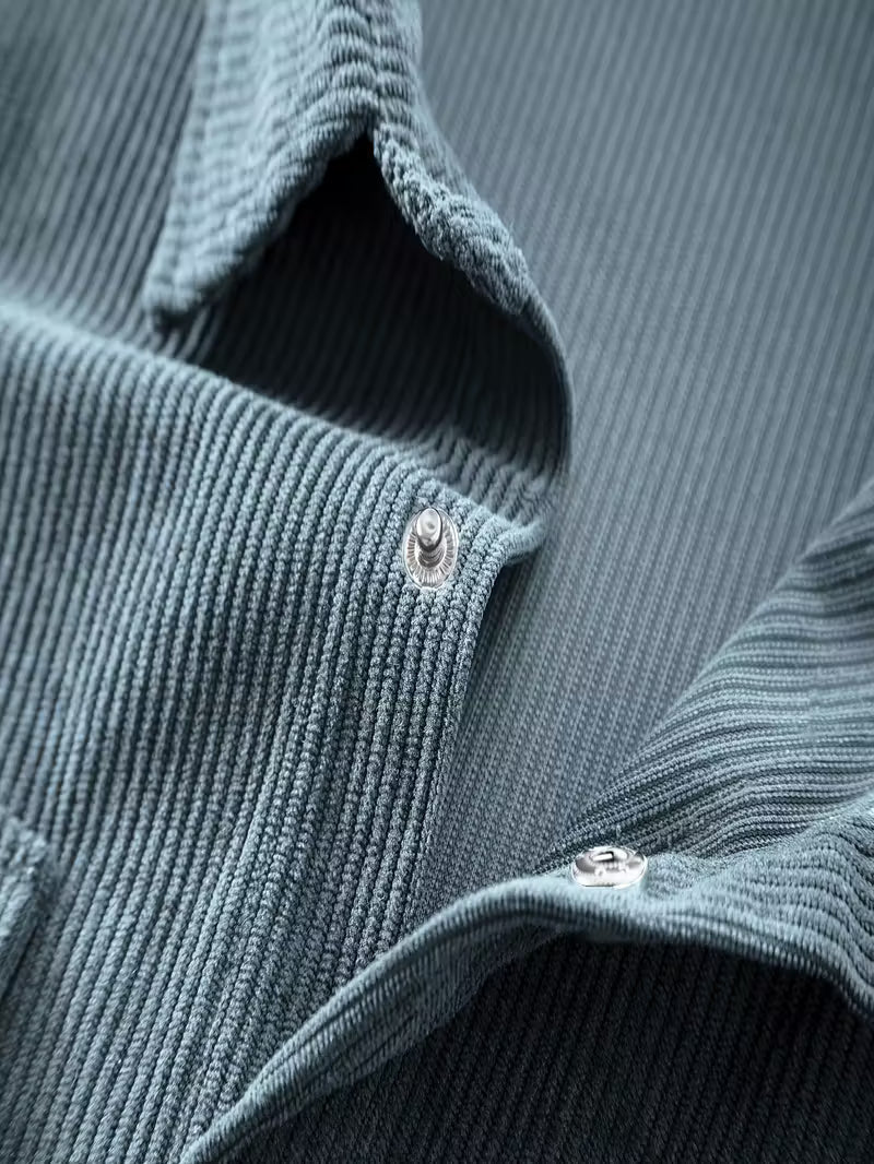 Men's Double-Breasted Corduroy Jacket