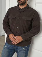 Men's Double-Breasted Corduroy Jacket