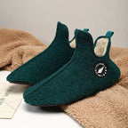 Men's Soft Cotton-Lined Winter Slippers – Warm Non-Slip Indoor House Shoes