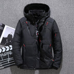 Men's Slim-Fit Hooded Down Winter Jacket