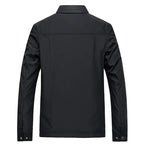 Men's Lightweight Collared Rain Jacket – Waterproof Outerwear