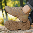Men's Low-Cut Winter Hiking Shoes – Rugged Anti-Slip Lace-Up Outdoor Trail