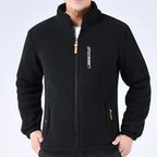 Men's Thick Polar Fleece Jacket – Full-Zip Winter Layer
