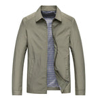 Men's Lightweight Collared Rain Jacket – Waterproof Outerwear