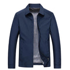 Men's Lightweight Collared Rain Jacket – Waterproof Outerwear