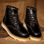 Men's faux fur-Lined leather-look Snow Boots