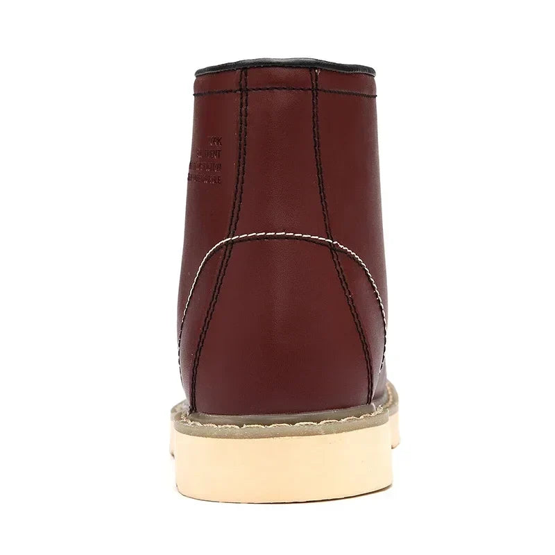 Men's faux fur-Lined leather-look Snow Boots