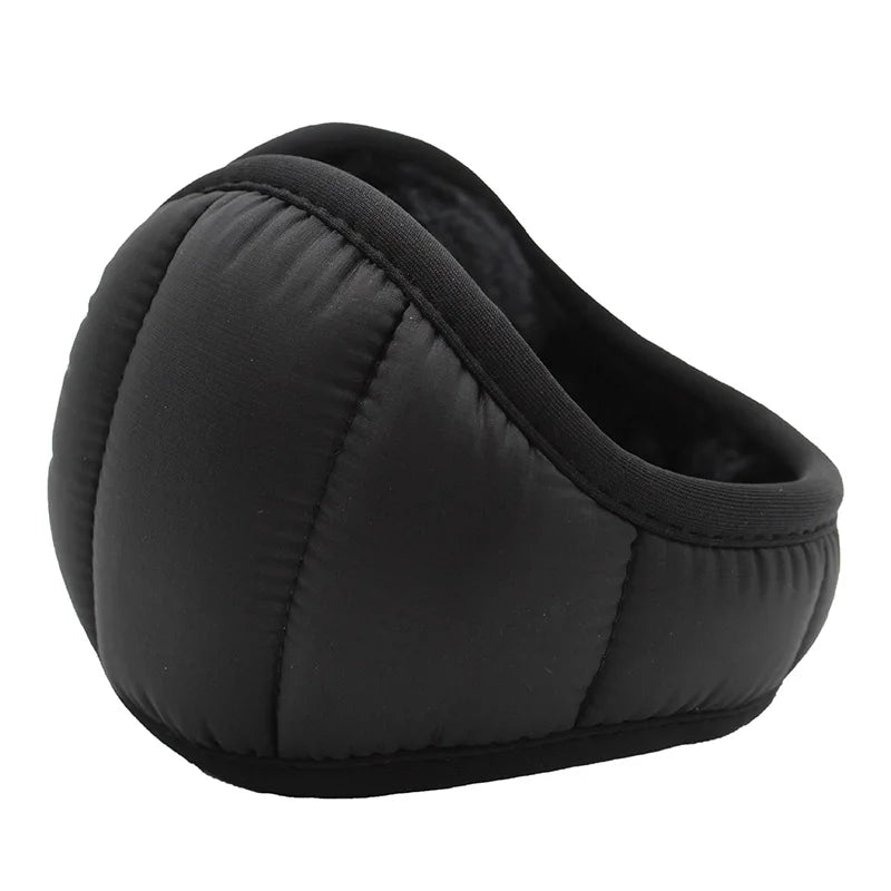 Men's Foldable Plush Winter Earmuffs – Windproof Water-Resistant Ear