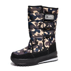 Men's Waterproof Mid-Calf Snow Boots – Insulated Anti-Slip Winter Boots