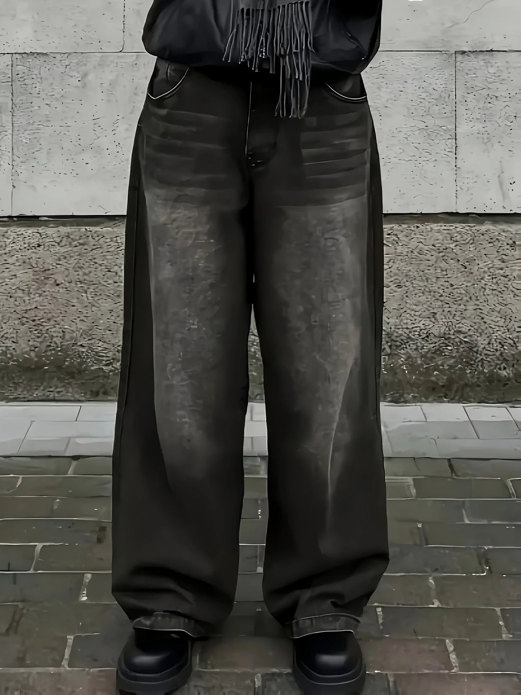 Men's Baggy Streetwear Jeans – Relaxed Wide-Leg Denim