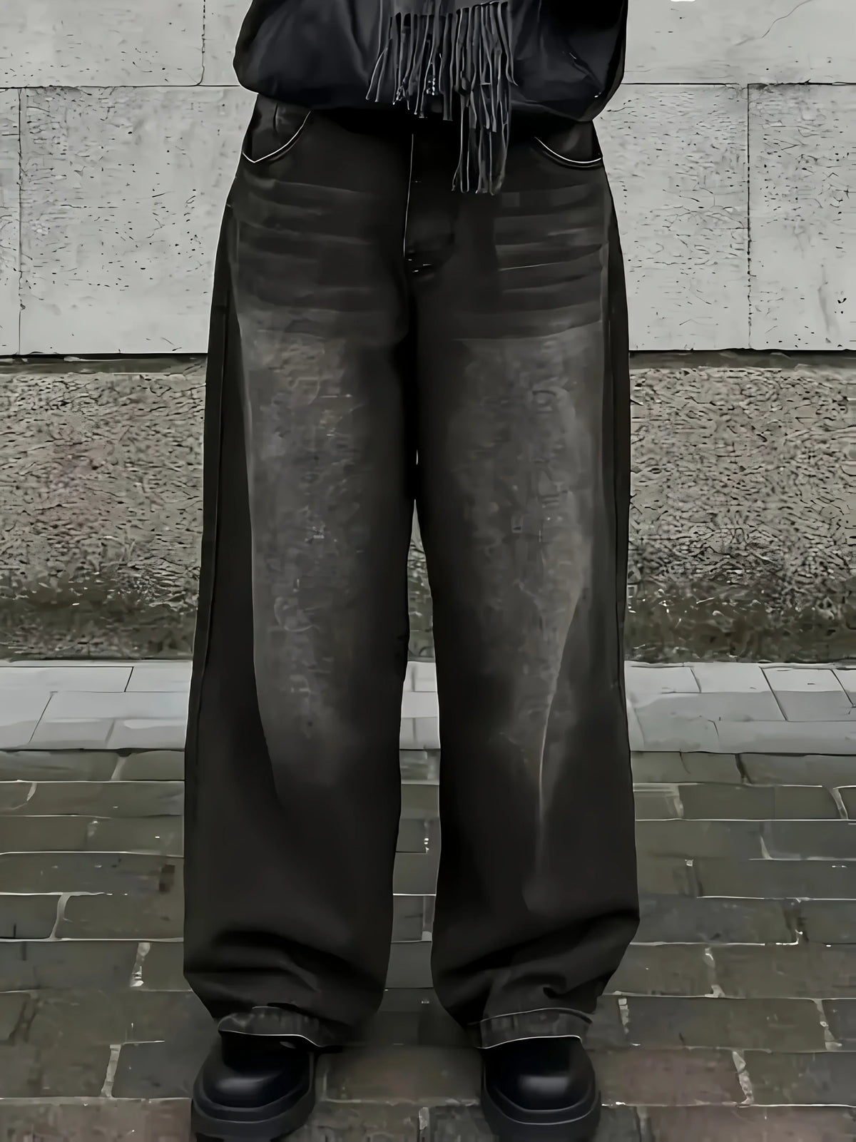 Men's Baggy Streetwear Jeans – Relaxed Wide-Leg Denim
