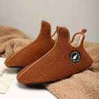 Men's Soft Cotton-Lined Winter Slippers – Warm Non-Slip Indoor House Shoes