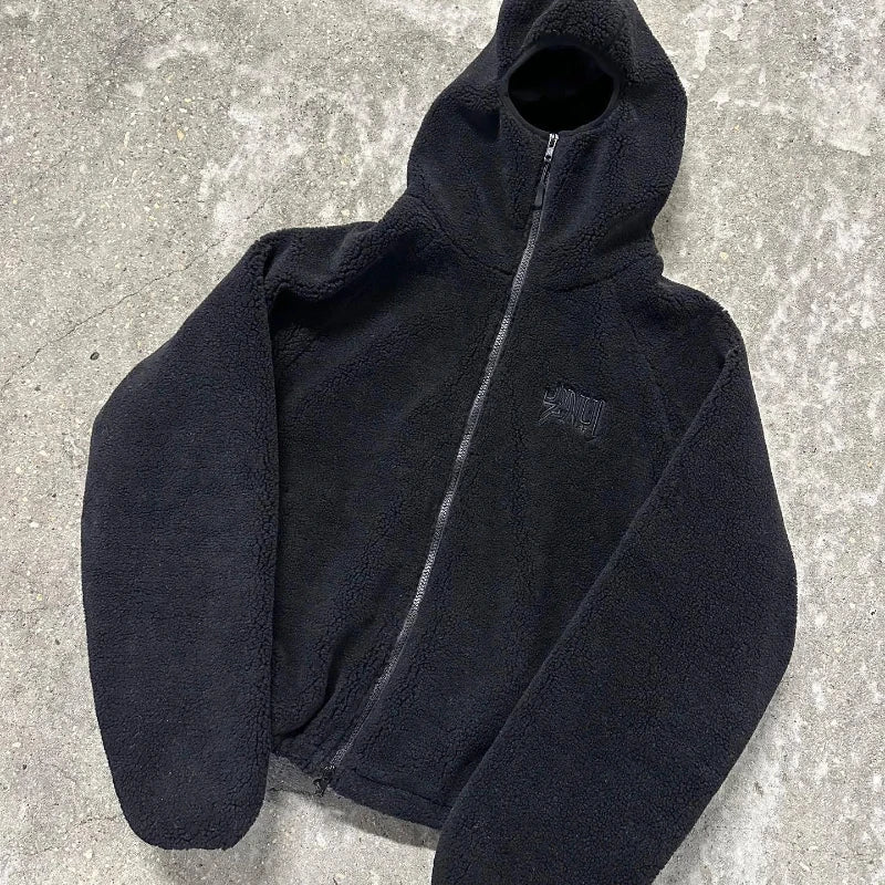 Men's Zip-Through Hoodie with Adjustable Hem