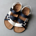 Men's Strappy Slingback Sandals – Adjustable Buckle Open-Toe Design