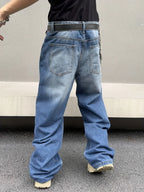 Men's Baggy Streetwear Jeans – Relaxed Wide-Leg Denim