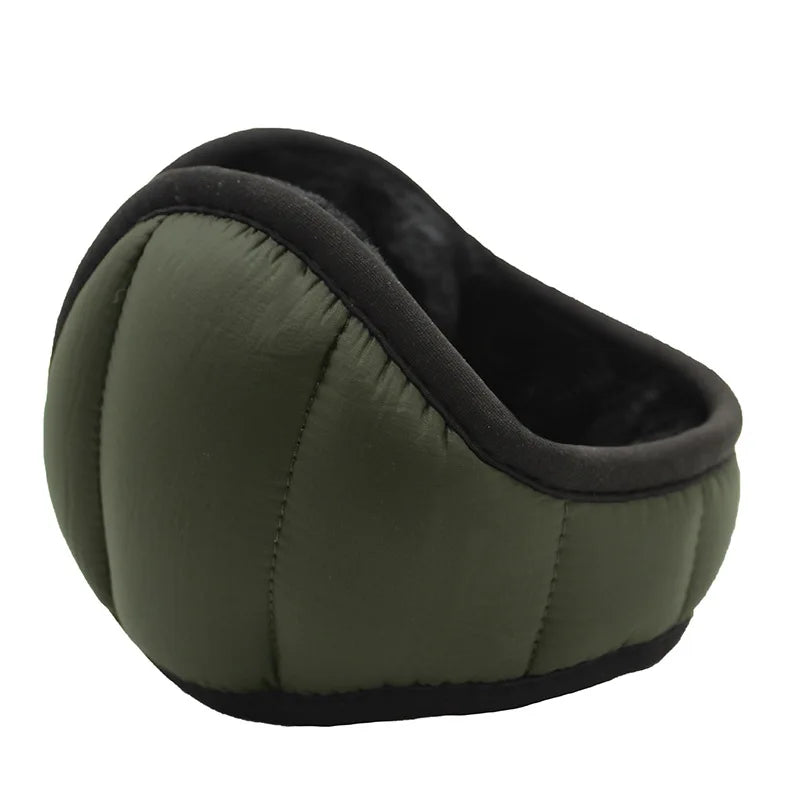 Men's Foldable Plush Winter Earmuffs – Windproof Water-Resistant Ear