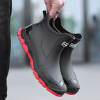 Men's Waterproof Slip-On Rain Boots – Outdoor Rubber Boots