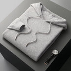 Men's Knitted Hoodie – Relaxed Drawstring Pullover