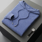Men's Knitted Hoodie – Relaxed Drawstring Pullover