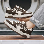 Men's Breathable Low-Top Sneakers – Casual Lace-Up Everyday Trainers