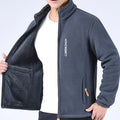 Men's Thick Polar Fleece Jacket – Full-Zip Winter Layer