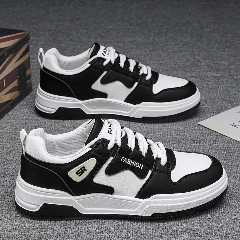 Men's Breathable Low-Top Sneakers – Casual Lace-Up Everyday Trainers