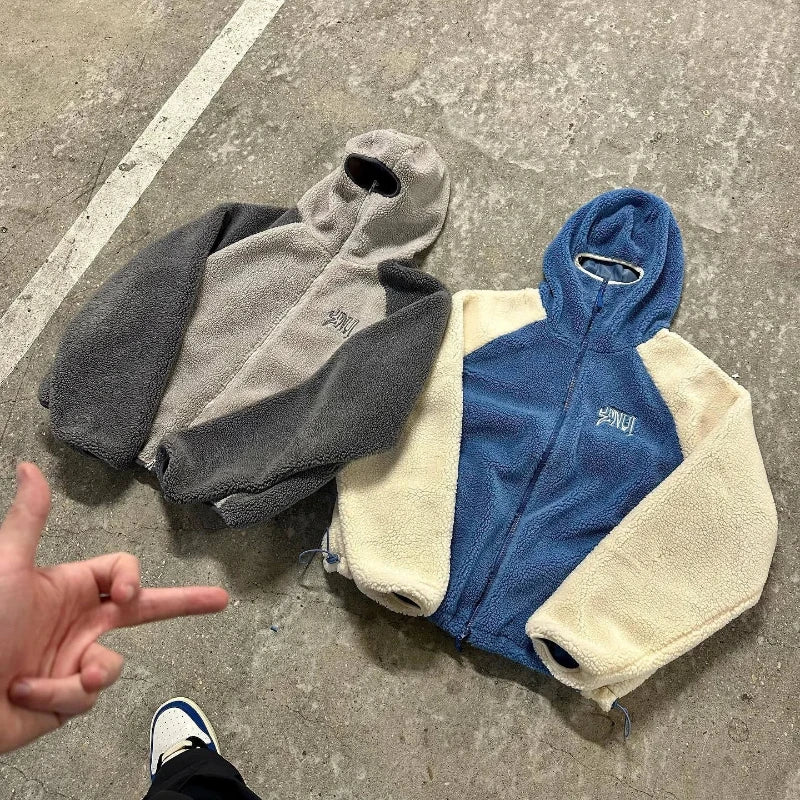 Men's Zip-Through Hoodie with Adjustable Hem