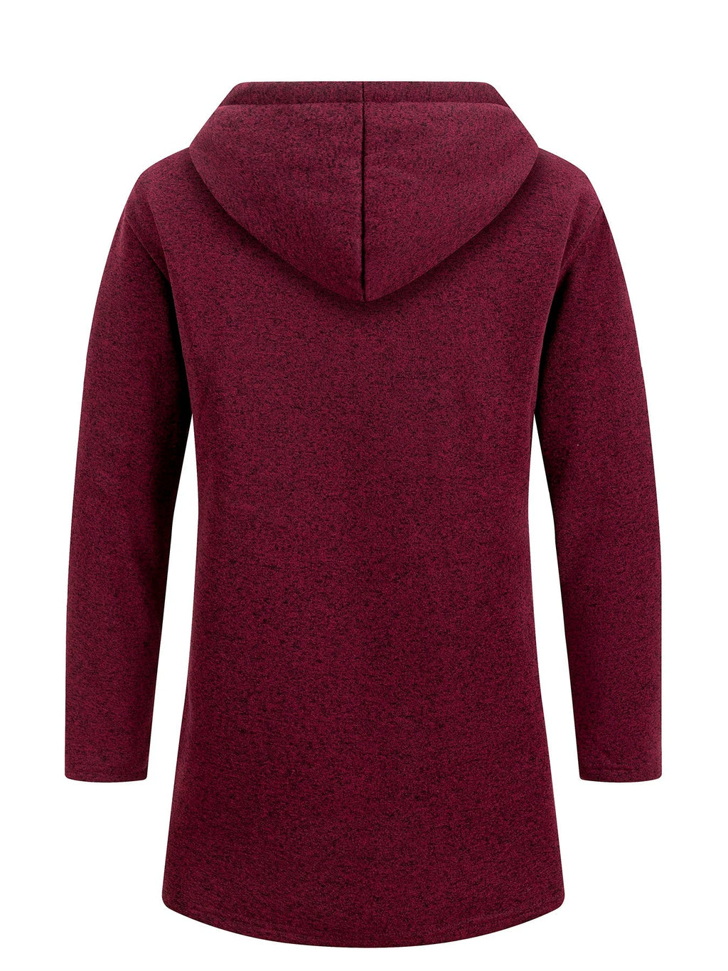 Men's Longline Zip-Up Hoodie – Relaxed Hooded Sweatshirt Jacket