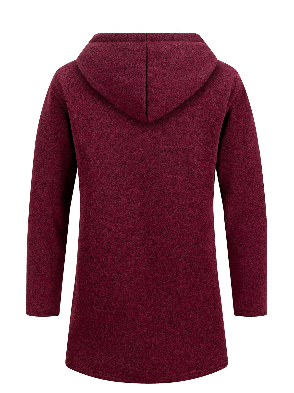 Men's Longline Zip-Up Hoodie – Relaxed Hooded Sweatshirt Jacket