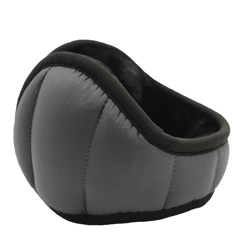 Men's Foldable Plush Winter Earmuffs – Windproof Water-Resistant Ear